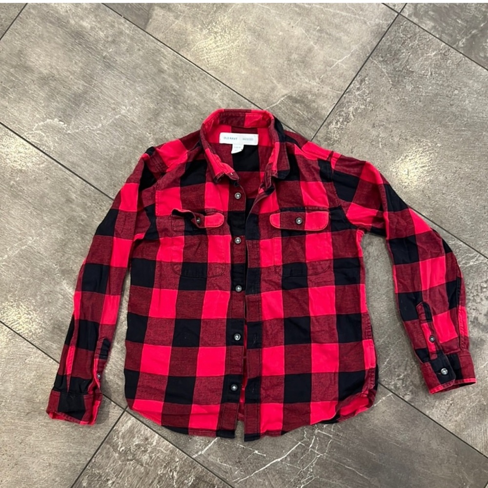 Old Navy flannel shirt size 10-11